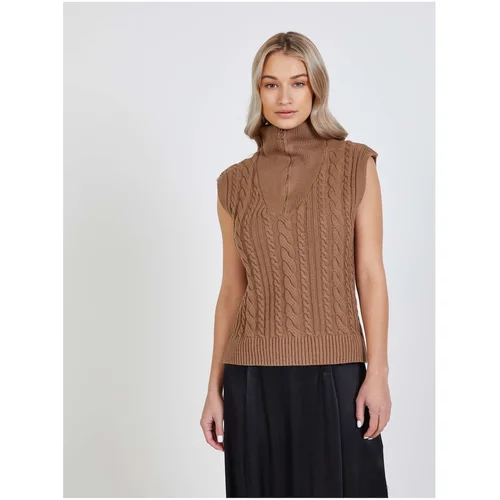 Vila Brown vest Felini - Women