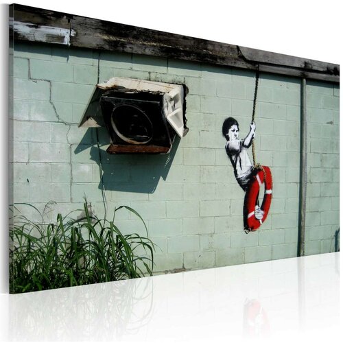  Slika - Boy on a swing (Banksy) 60x40 Slike