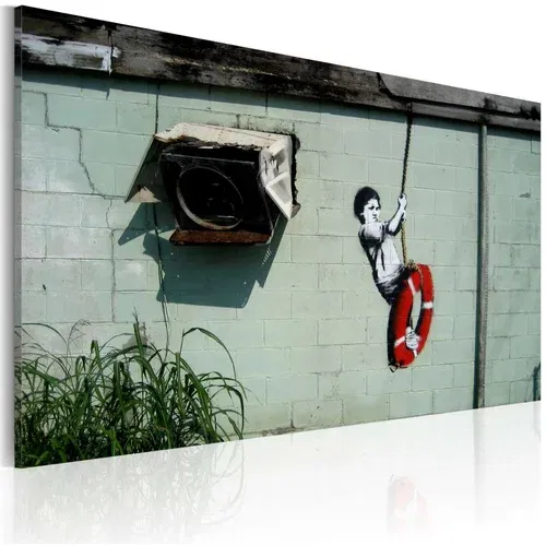  Slika - Boy on a swing (Banksy) 60x40