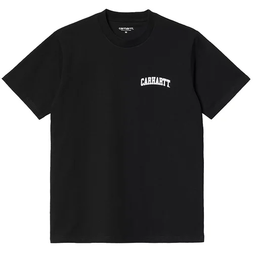 Carhartt WIP S/S University Script T-Shirt Black White