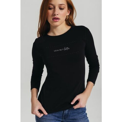 Legendww ženska  majica u crnoj boji sa cirkonima 7623-9156-06 Cene