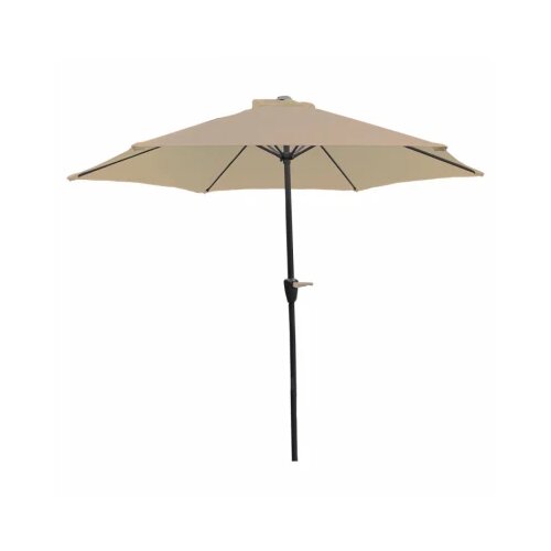  Aluminijumski suncobran 270 cm sivo-braon Cene