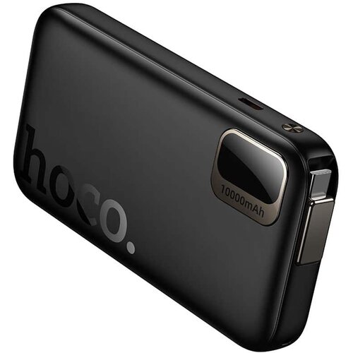 Hoco. Powerbank 10000 mAh QC PD 20W z vgrajenim USB C kablom Q51 črn Slike