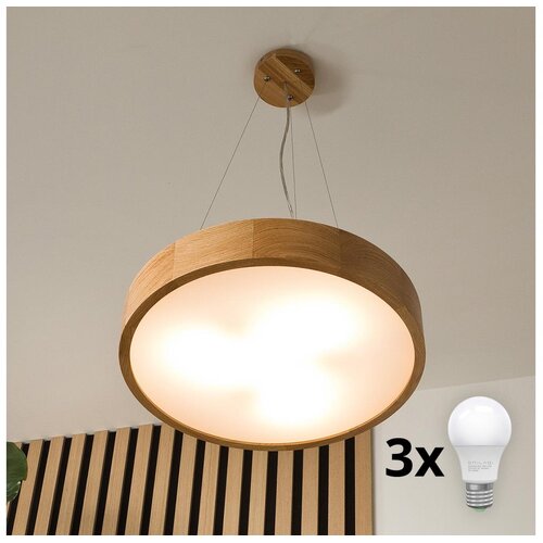  Brilagi - LED luster na sajli CARVALHO 3xE27/60W/230V hrast preč. 47,5 cm Cene