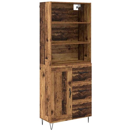 vidaXL Visok predalnik Star les 69,5 x 34 x 180 cm Konstruiran les, (5000108556) Cene