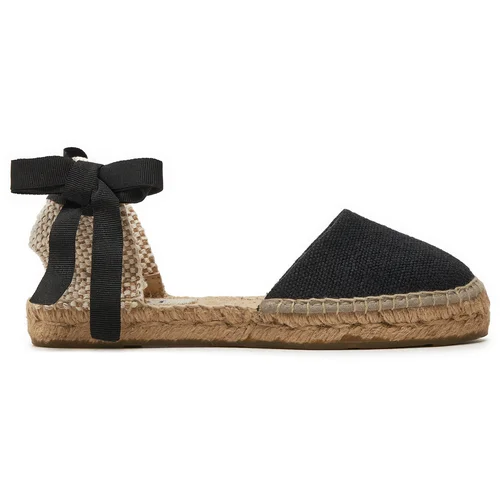 Manebi Espadrile La Havana Flat Valenciana Espadrilles O 7.9 P0 Črna