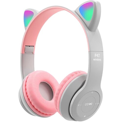  Slu&scaron;alice za djecu bluetooth cat P47M white+pink Cijene