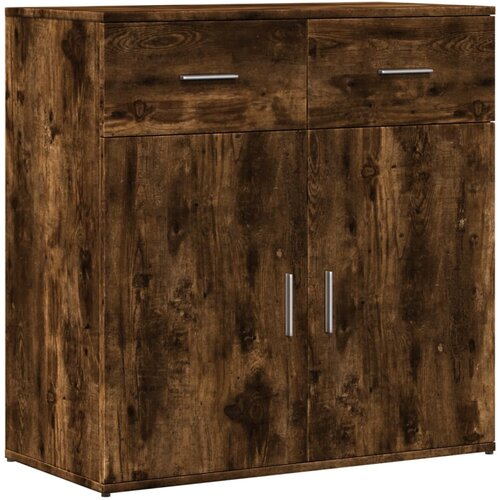  Komoda boja dimljenog hrasta 79x38x80 cm konstruirano drvo Slike