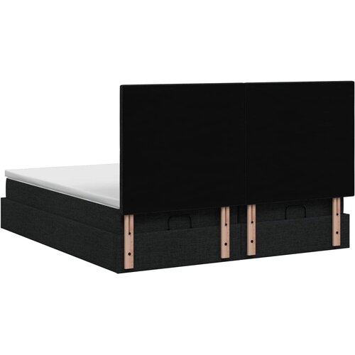  Krevet od pjene s madracem i LED-om Crna 180 x 200 cm Tkanina Slike