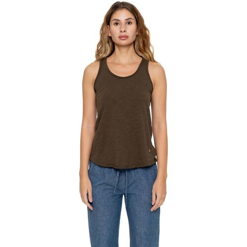 Leone 1947 Majice brez rokavov Woman Sleeveless T-Shirt Urban Safari Kaki Cene
