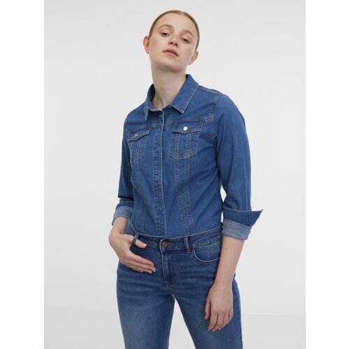 Orsay Blue Denim Shirt - Women Cene