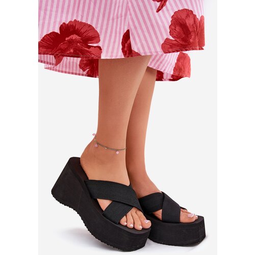Boto Women Wedge And Platform Sandals Black Sevolee Cene