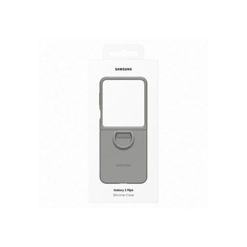 Samsung Za&amp;scaron;titna Maska SAMSUNG, EF-PF741TJEGWW, Silicone Case, Galaxy Z Flip 6, Grey Slike