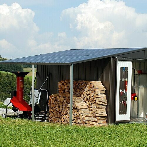 BIOHORT Europa Bočna nadstre&scaron;nica (D x &Scaron;: 1,56 x 1,5 m, Čelik, Metalik tamnosivo) Cijene