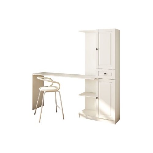 Hanah home Set radni sto sa policom za knjige Rb-021, Bijela Cijene