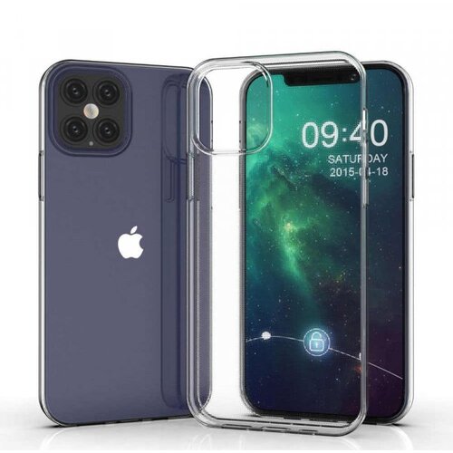 Ultra tanek silikonski ovitek za iPhone 12 Pro Max - prozoren Slike