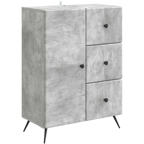  Kreveta Betonska siva 66 x 34,5 x 90 cm Konstruirano drvo Slike
