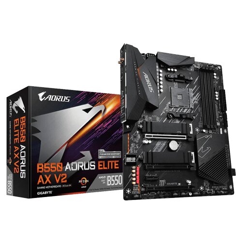Gigabyte B550 AORUS ELITE AX V2, DDR4, SATA3, USB3.2Gen2, DP, 2.5GbE, WIFI, AM4 ATX - B550 AORUS ELITE AX V2 Slike