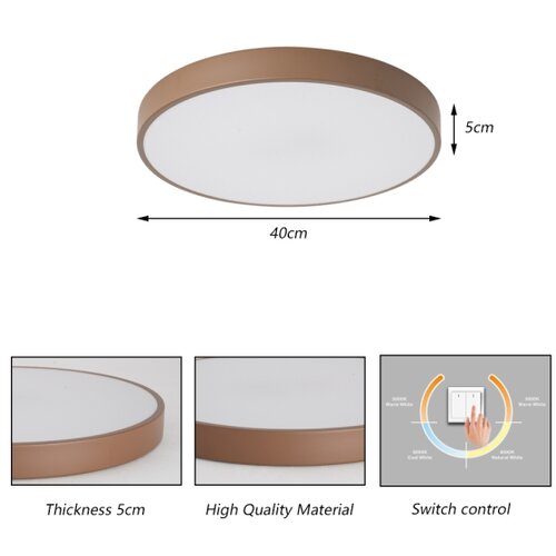  Brilagi - LED stropno svetlo POOL LED/48W/230V 3000/4000/6000K 40 cm braon Slike