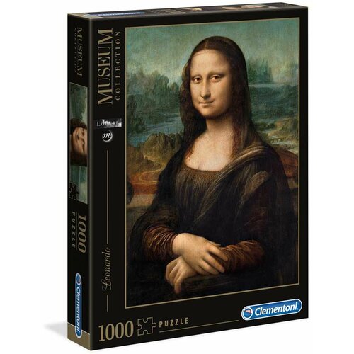 Clementoni Puzzle 1000 Leonardo-Gioconda-(Museum Slike