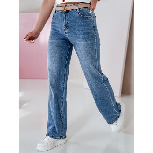 DStreet Spodnie damskie jeansowe straight VELLISATE niebieskie Cijene