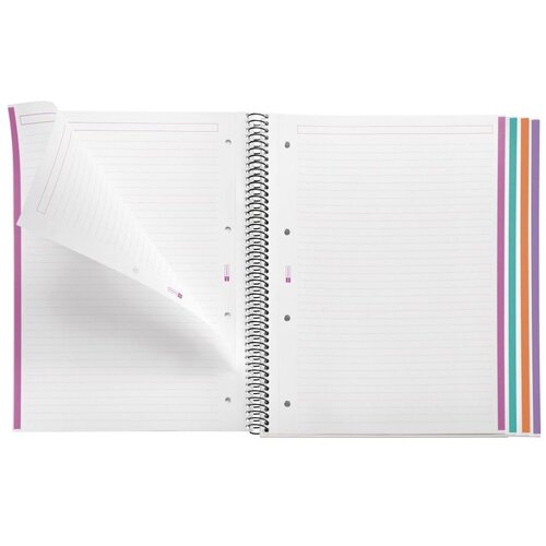 MiquelRius Kolegij blok A4 70g 100L spiralni crte Leaves in the wind MR4050 Slike