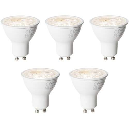 LUEDD Komplet 5 GU10 dimbare LED lamp 6W 500 lm 3000K Cene