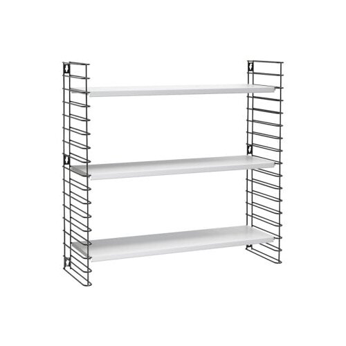 Metaltex 3-nivojski regal s belimi policami Libro, dolžina 70 cm Slike