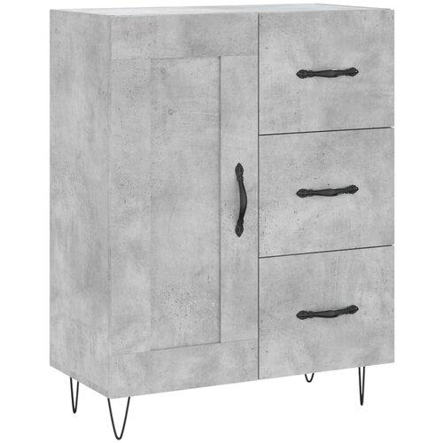 Maison Chic Komoda - Predalnik betonsko siva 69,5x34x90 cm inženirski les, (21722144) Cene