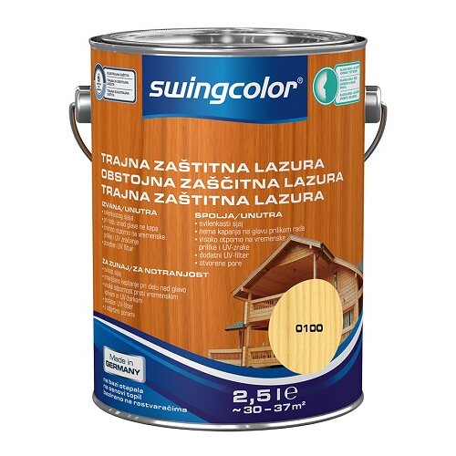 SWINGCOLOR Obstojna zaščitna lazura (brezbarvna; 2,5 l) Cene