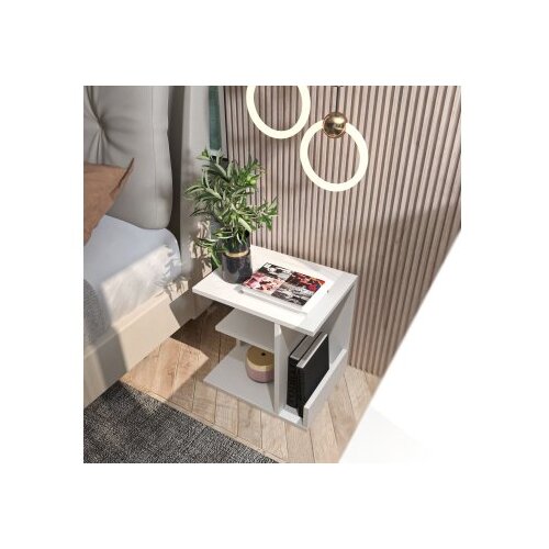 Hanah home noćni ormarić karamira white Slike