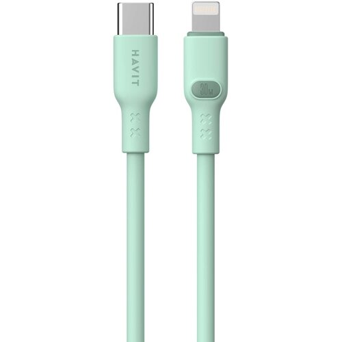 Havit CB6281 - USB Type C to Lightning cable, 1 m (green) Slike