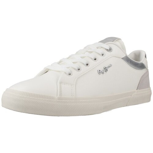PepeJeans Modne superge KENTON COURT W Bela Slike