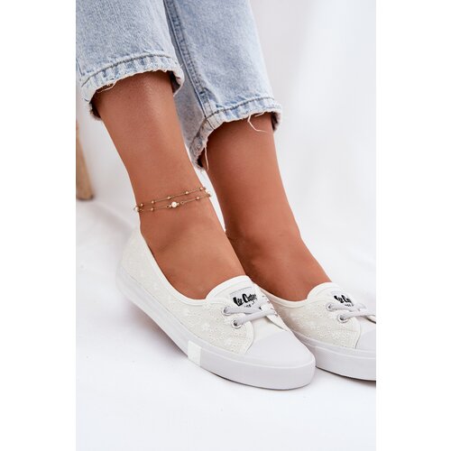 Lee Cooper Ladies Sneakers With Embroidery White Cijene
