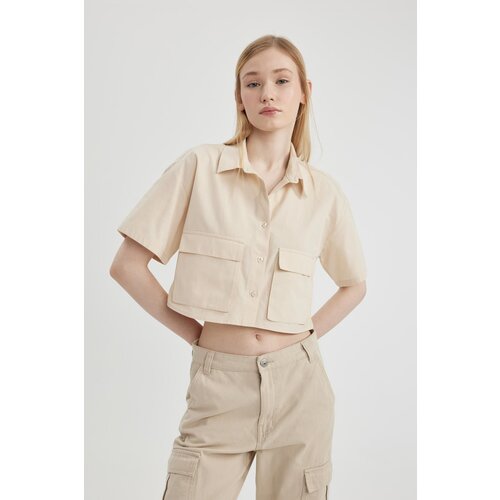 Defacto Cool Oversize Fit Short Sleeve Crop Shirt Slike