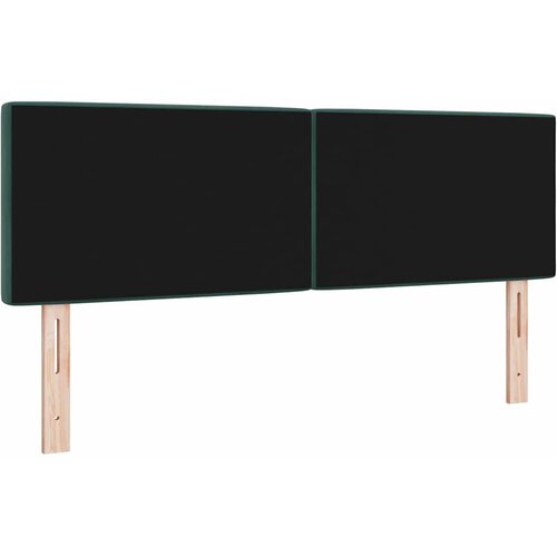  LED glava kreveta s LED trakama Tamnozelena 144 cm Bar&amp;scaron;un Slike