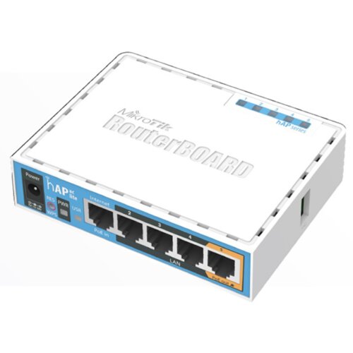 MikroTik hAP ac lite WiFi & 3G / LTE AC750Mb/s High Power 200mW dual band 2.4 & 5GHz 802.11ac/a/b/g/ Cene