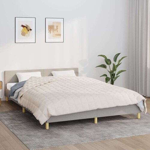  Obtežena odeja svetlo krem 200x225 cm 9 kg blago Cene
