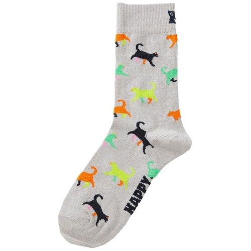 Happy Socks Dokolenke Kitten Love Sock Siva Cene