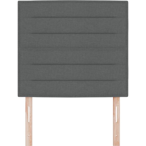 vidaXL LED vzglavnik zasnova linij temno siva 100 cm tkanina Cene