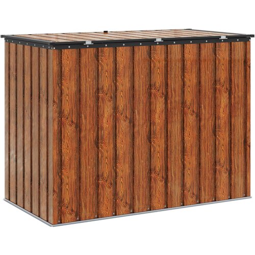  Kutija za spremanje u vrtu Smeđa 151,5 x 82 x 110,5 cm Čelik Slike