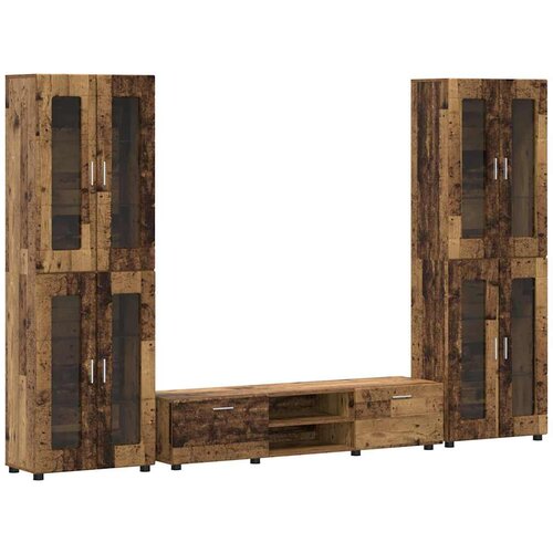  Set TV komoda FLORIN 3 kom. Staro drvo Konstruirano drvo Slike