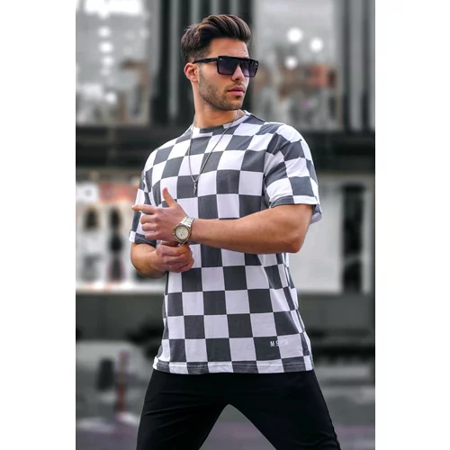 Madmext Men's Patterned Smoked T-Shirt 5808