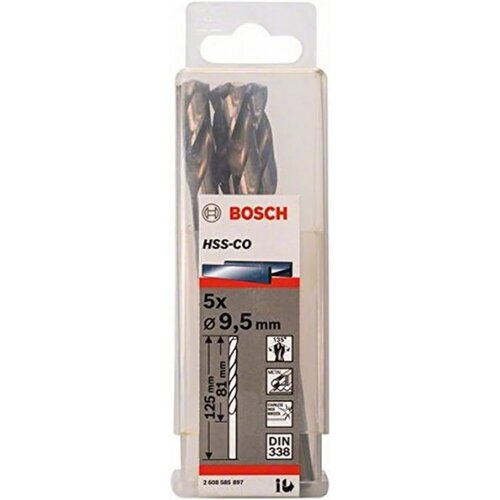 Bosch burgija za metal hss-co, din 338 9.5 mm, 1 komad ( 2608585897 ) Cene