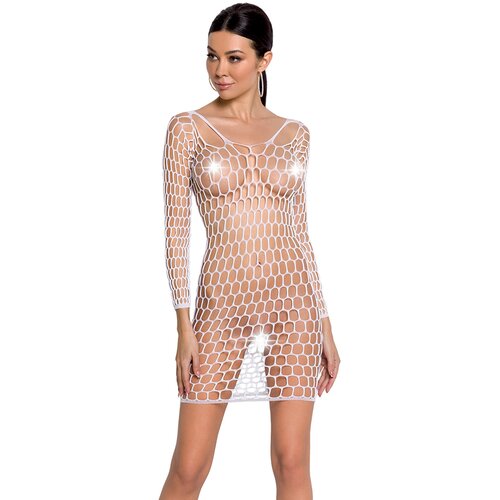 Passion Bodystocking BS093 White Cene