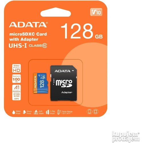 A DATA SD kartica 128GB + adapter Cene