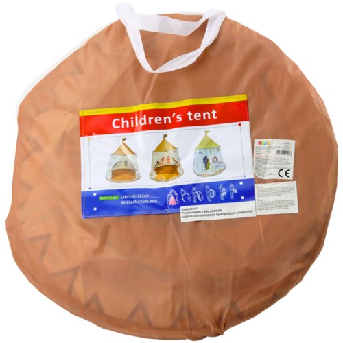 Lean Toys indian tipi &amp;scaron;otor za otroke bež 125 cm Slike