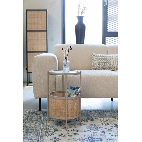 White Label Okrogla stranska mizica &amp;oslash; 30 cm Makoto &amp;ndash; Slike