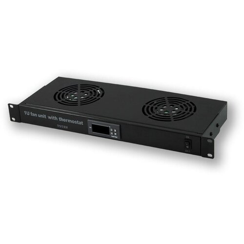 LAN-TEC FU.0019.T02 - 19" ventilacijska jedinica, 1U, termostat, 2 x FAN Cene