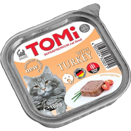 Tomi cat pašteta za mačke - ćuretina 100g Cene